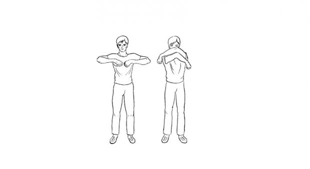Упражнение «Обними плечи»