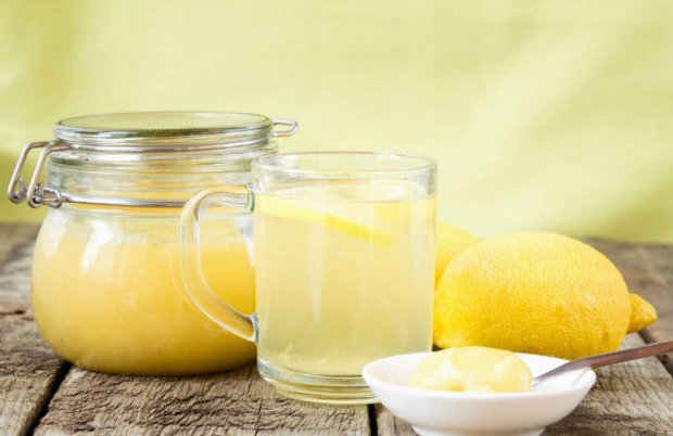 Лимонная вода с мёдом