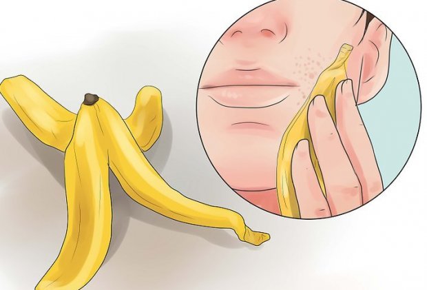 Кожура банана для лица