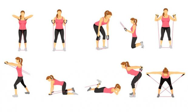 Упражнения с эспандером для женщин